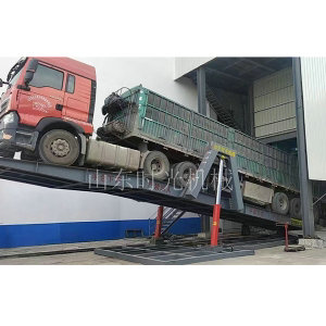 液压翻板卸车机